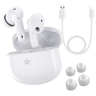 Słuchawki bezprzewodowe GIEWONT RealSound PRO ANC ENC GWS800-2 Białe