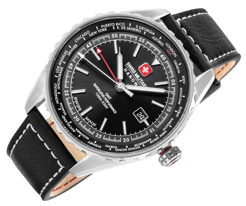 Zegarek Męski SWISS MILITARY HANOWA Afterburn GMT SMWGB0003201 + BOX