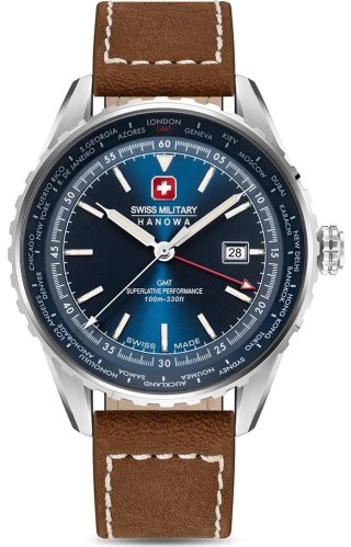 Zegarek Męski SWISS MILITARY HANOWA Afterburn GMT SMWGB0003202 + BOX