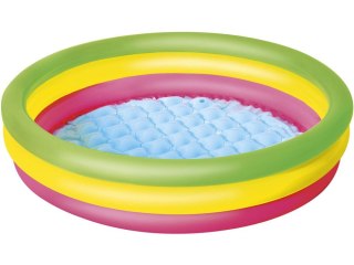 Bestway tęczowy basen dmuchany brodzik basenik 102cm miękkie dno 51104