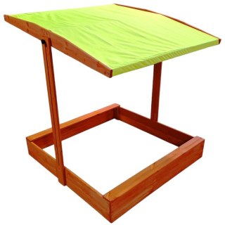 Drewniana piaskownica 120x120cm z daszkiem zamykana SP0838