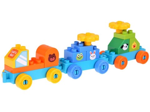 Duże kolorowe Klocki Wesołe Miasteczko Plac zabaw zjeżdżalnie 235el ZA5588