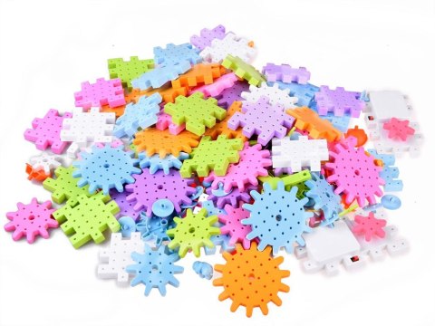 Kolorowe ruchome Klocki WAFLE 165 ele ZA4198