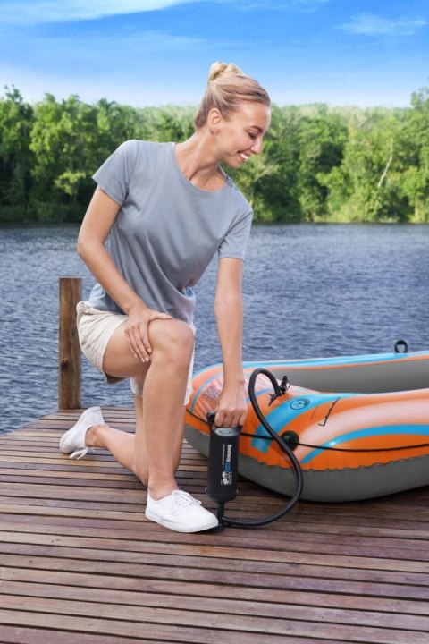 Pompka ręczna tłokowa BESTWAY 0,85l/cykl + 3 Końcówki + Elastyczny wąż